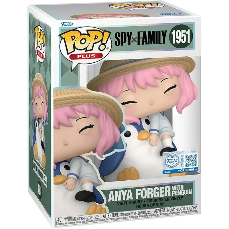 Funko Pop! Plus: SPY x Family - Anya Forger with Penguin - Amazon Exclusive - Collectable Vinyl Figure - Gift Idea - Official Merchandise - Toys for Kids & Adults - Anime Fans - Figure for Collectors