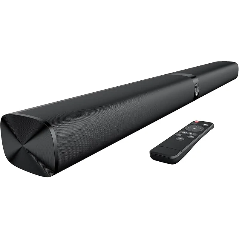 Sound Bar for Smart TV, 80W Soundbar with Bluetooth/ARC/Opt/AUX Connect, Dynamic Volume Boost, 3 Equalizer Modes, 2 in 1 Detachable Soundbar for TV/PC/Gaming/Projectors
