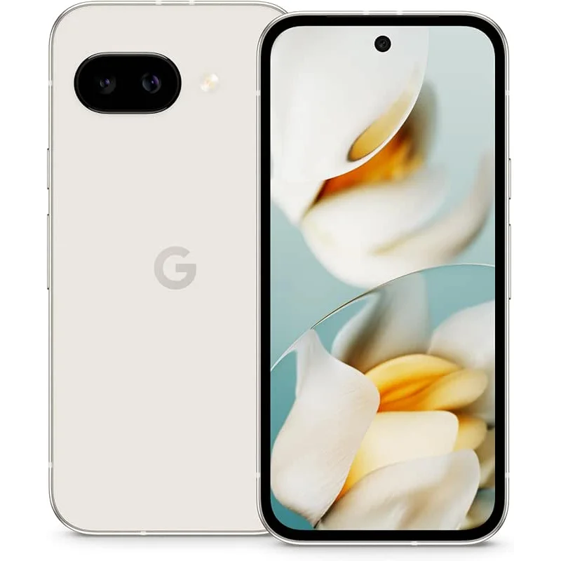Google Pixel 9a with Gemini - Unlocked Android Smartphone with Incredible Camera and AI Photo Editing, All-Day Battery, and Powerful Security - Porcelain - 128 GB