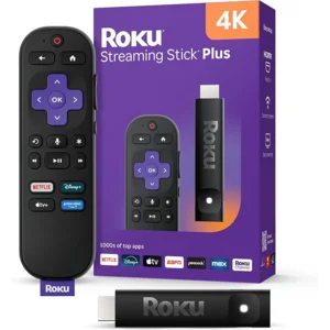 Roku Streaming Stick Plus 2025 - 4K & HDR Roku Streaming Device for TV with Voice Remote - Free & Live TV