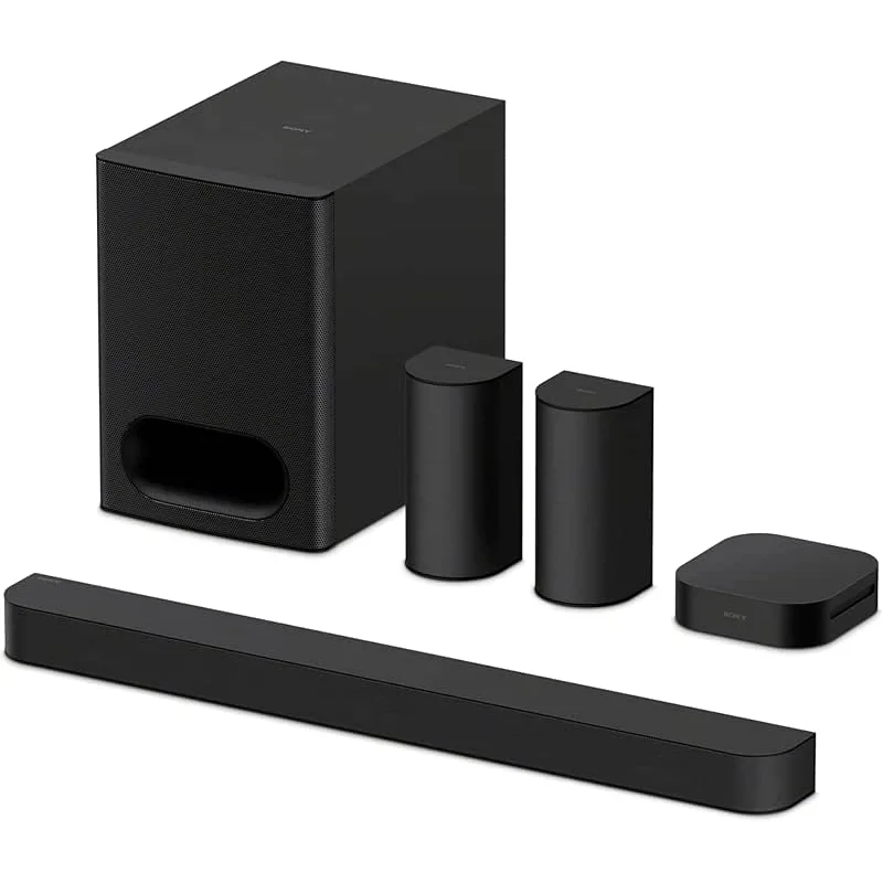Sony BRAVIA Theater System 6, 5.1ch Home Theater System Sound bar with subwoofer and Rear Speakers, Surround Sound by Dolby Atmos/DTS:X Compatible HT-S60