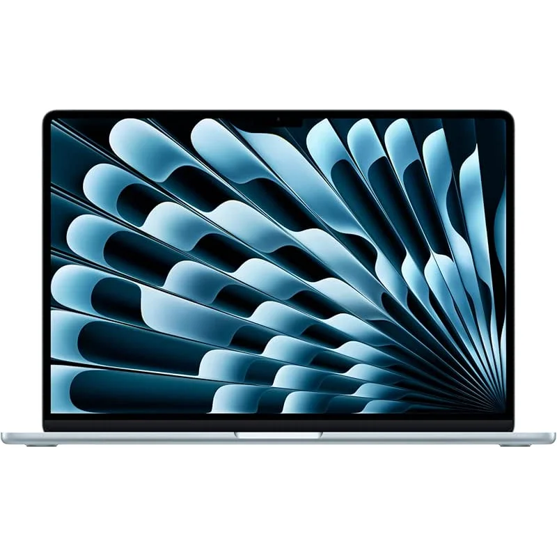 Apple 2025 MacBook Air 15-inch Laptop with M4 chip: Built for Apple Intelligence, 15.3-inch Liquid Retina Display, 16GB Unified Memory, 256GB SSD Storage, 12MP Center Stage Camera, Touch ID; Sky Blue