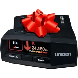 Uniden R8W (New Model) Extreme Long Range Laser/Radar Detector, 360° Awareness, Directional Arrows, Wi-Fi, Bluetooth, GPS, Real-Time Voice Alerts, Red Light & Speed Camera Alerts, R/TACH App