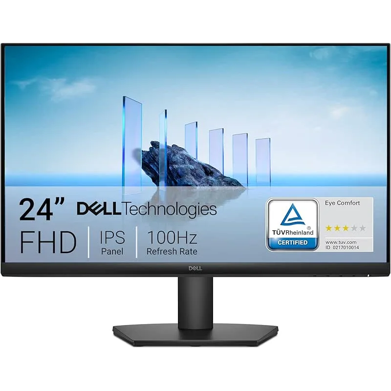 Dell 24 Monitor - SE2425HM - 23.8-inch Full HD (1920x1080) 16:9 100Hz Display, IPS Panel, 16.70 Million Colors, Anti-Glare, 1 HDMI / 1 VGA Port, TÜV Rheinland 3-Star*, Comfortview Plus - Black