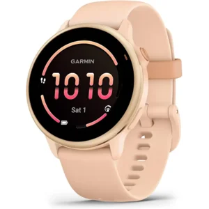 Garmin vívoactive® 6, Health and Fitness GPS Smartwatch, AMOLED Display, Up to 11 Days of Battery, Metallic Pink Dawn with Pink Dawn Band