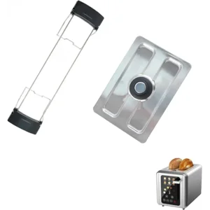 2 Slice Toaster with Touch Screen,KST075 Dust Cover,Extra Wide Slots for Bagel/Thick Bread,6 Shade Settings&6 Bread Types,Digital Countdown,Sound/Standby/Defrost/Reheat Functions,(No Machine)