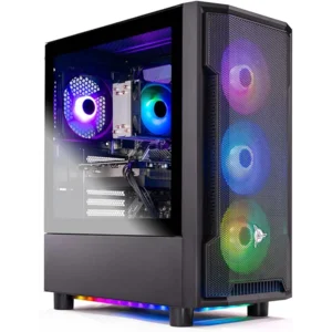 Skytech Gaming Shadow Gaming PC, AMD Ryzen 7 7700X 4.5GHz, NVIDIA RTX 5060, 1TB Gen4 NVMe SSD, 32GB DDR5 RAM 5600, 650W Gold PSU, Wi-Fi, Win 11, Desktop