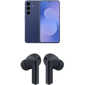 Samsung Galaxy S25 FE 256GB Unlocked AI Smartphone, Navy w/Galaxy Buds 3 FE True Wireless Bluetooth Earbuds, Black