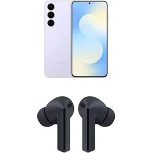 Samsung Galaxy S25 FE 256GB Unlocked AI Smartphone, Icyblue w/Galaxy Buds 3 FE True Wireless Bluetooth Earbuds, Black