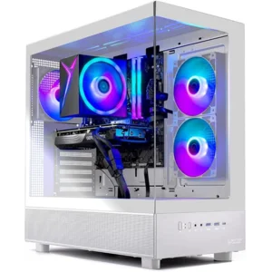 Skytech Gaming Azure 3 Gaming PC, Intel i5 14400F 2.5GHz, NVIDIA RTX 5050 8GB, 1TB NVMe SSD, 16GB DDR5 RAM 6000, 650W Gold PSU, Wi-Fi, Win 11, Desktop