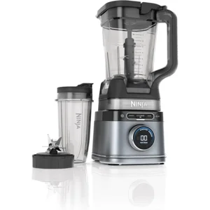 Ninja Detect Power Blender + Personal Single-Serve (TB 300), BlendSense Technology, Kitchen Countertop, 72 oz. full-size pitcher, 24 oz. single-serve cup, Liquid Detect, Silver