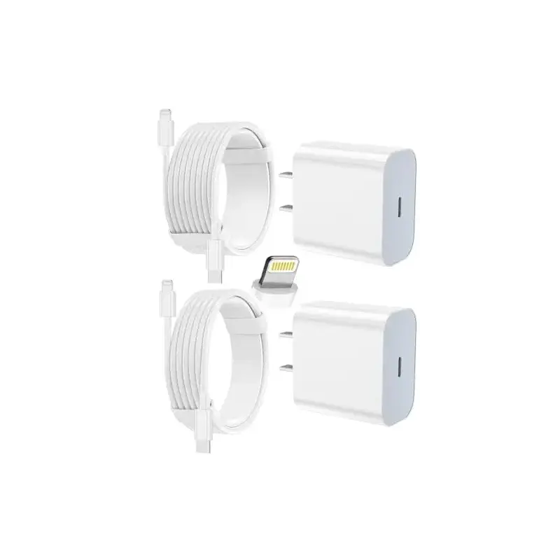 iPhone Charger Fast Charging 2 Pack Type C Wall Charger Block with 2 Pack [6FT&10FT] Long USB C to Lightning Cable for iPhone 14/13/12/12 Pro Max/11/Xs Max/XR/X,AirPods Pro