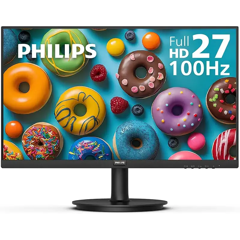 Philips 271V8LB 27" Framless Full HD (1920 x 1080) 100Hz Monitor, VESA, HDMI x 1, VGA Port x1, Eye Care, 4 Year Advance Replacement Warranty