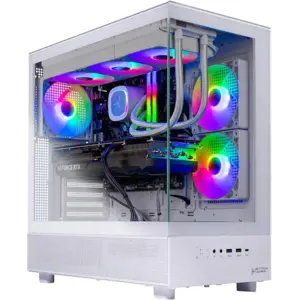 Skytech Gaming Azure 3 Desktop PC, Ryzen 7 9700X 3.8 GHz (5.5GHz), NVIDIA RTX 4060 8GB, 1TB NVMe SSD, 16GB DDR5 RAM 6000, 650W Gold PSU, 360mm ARGB AIO, Wi-Fi, Win 11