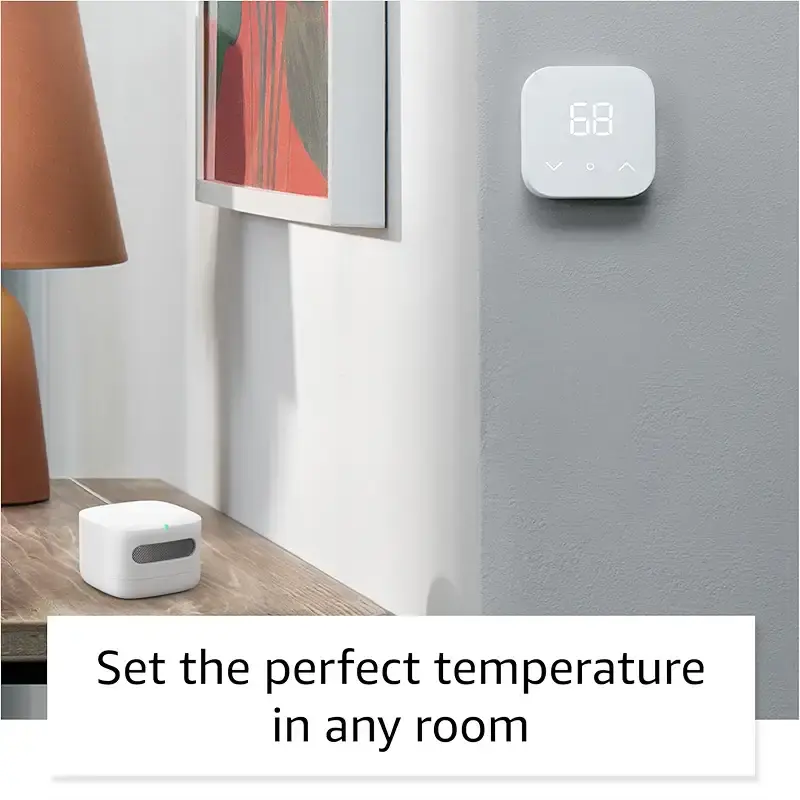 Amazon Smart Thermostat and Air Quality Monitor Bundle - Know & Control Your Air